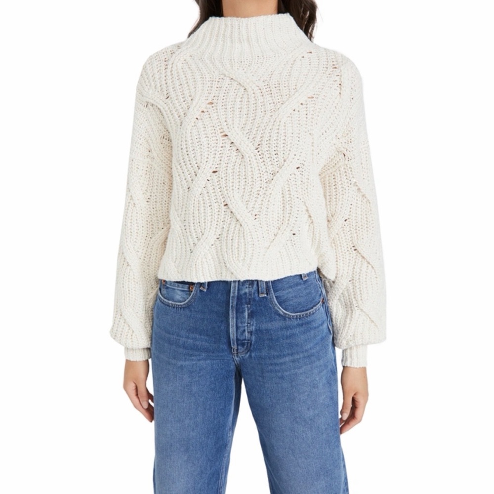 Free People Seasons Change Balloon Sleeve Sweater